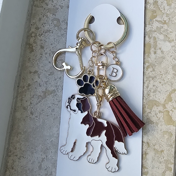 NEW! Enamel Siberian Husky  "I ❤️ Dogs" Keychain/Bag 🎒 👜 Charm ~ 🎁 🐾 🐕 - Picture 7 of 7